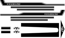 Oer Sk301 Decals Vinyl Black Yenko Stripes Chevy Set