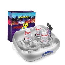 Inflatable Floating Drink Holder for Pool Party Beach hot tub Silver