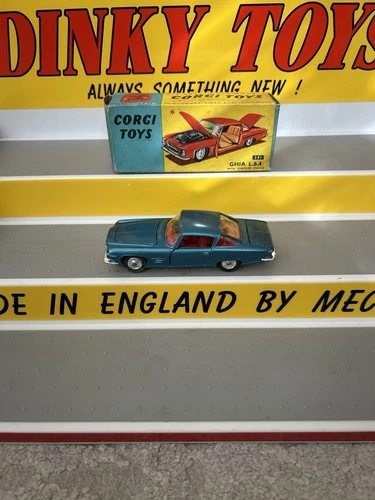 Corgi Toys 241 Ghia L6.4 Model Car 1960s Vintage, Boxed, Original