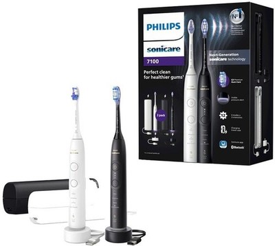 Philips Sonicare HX7429/02 7100 elektrische Zahnbürste Doppelpack  schwarz/weiß