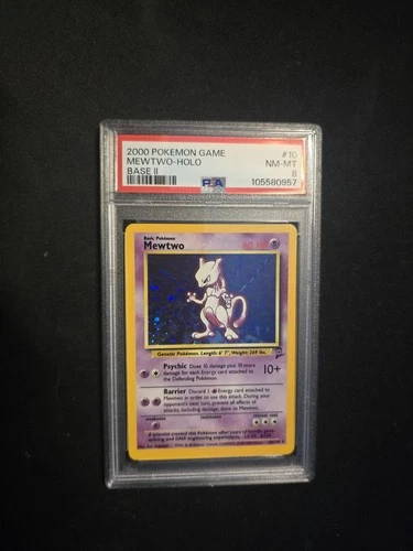 Mewtwo 010/130 Base Set 2 Holo PSA 8