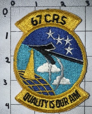 Unknown Era USAF 67th CRS Component Repair Squadron Quality Is Our Aim Patch (7)