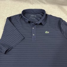 Lacoste Sport Polo Shirt Men  s 3XL Ultra Dry Performance Regular Fit Navy Blue