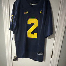 Jordan Michigan Wolverines Corum 2 Blue Yellow Football Jersey