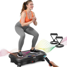Vibration Plate Fitness Platform Exercise Machine Vibrating Shaking Full Body Sh