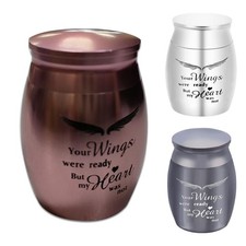 Urn Pet Ashes Memorial Dog Cremation Urns Funeral Metal Small Steel Ash Cat