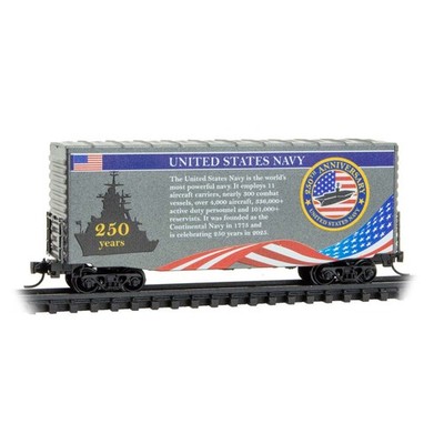 MICRO TRAINS N 101-00-842 250th ANNIVESARY UNITED STATES NAVY BOX CAR NEW!!!