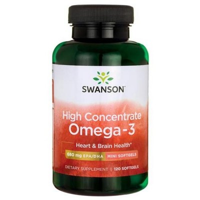 Swanson Hochkonzentriertes Omega-3 120 Kapseln