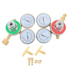 Brass Oxygen CGA540 Acetylene CGA200 Regulators Gauges Welding Torch Kit