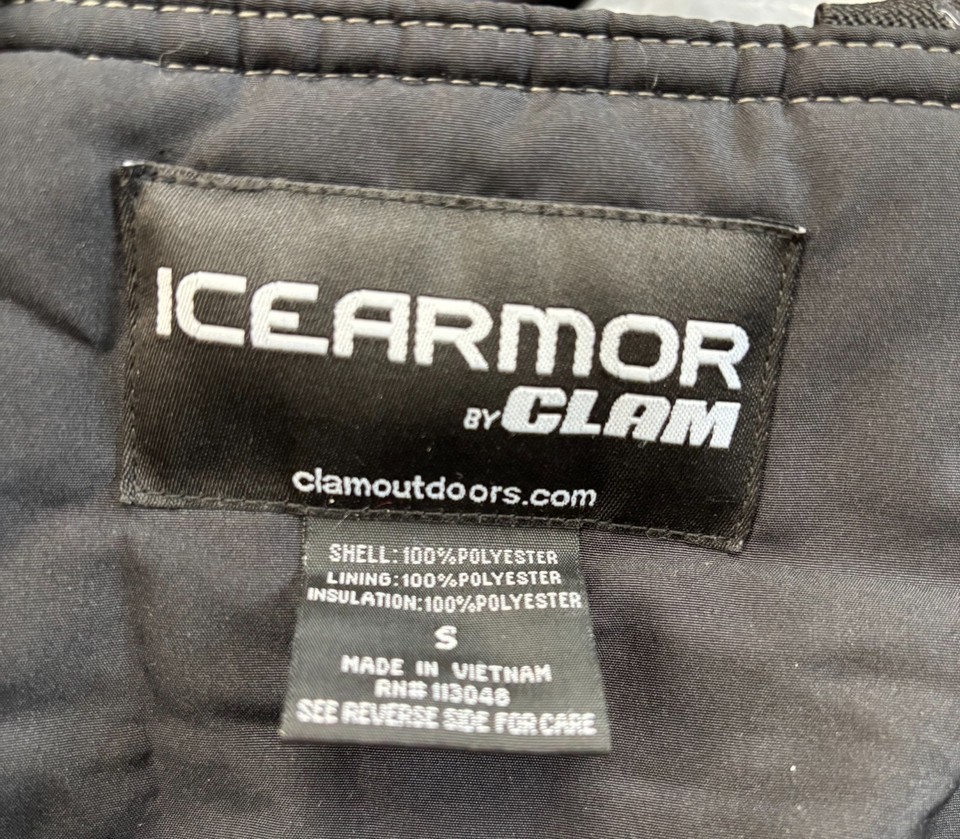 Pantalon Bib Icearmor Clam Pour Homme - XL - Noir - Isolé Pour Pêche Sur Glace Et Neige