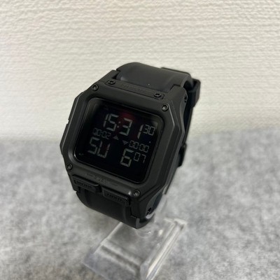 NIXON Regulus Wristwatch All Black Digital Timepiece Authentic Genuine NB/NA