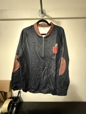 Christmas Grinch Sweatshirt Black 1/4 Zip w/ Fun Novelty Graphic Design Size XL