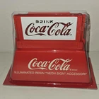 Vintage 1994 Coca-Cola Illuminated Resin Neon Sign Accessory Department 56 New