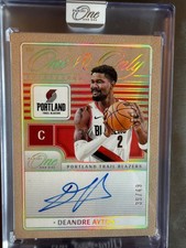 2024-25 Panini One and One - The One and only Autographs Deandre Ayton /49