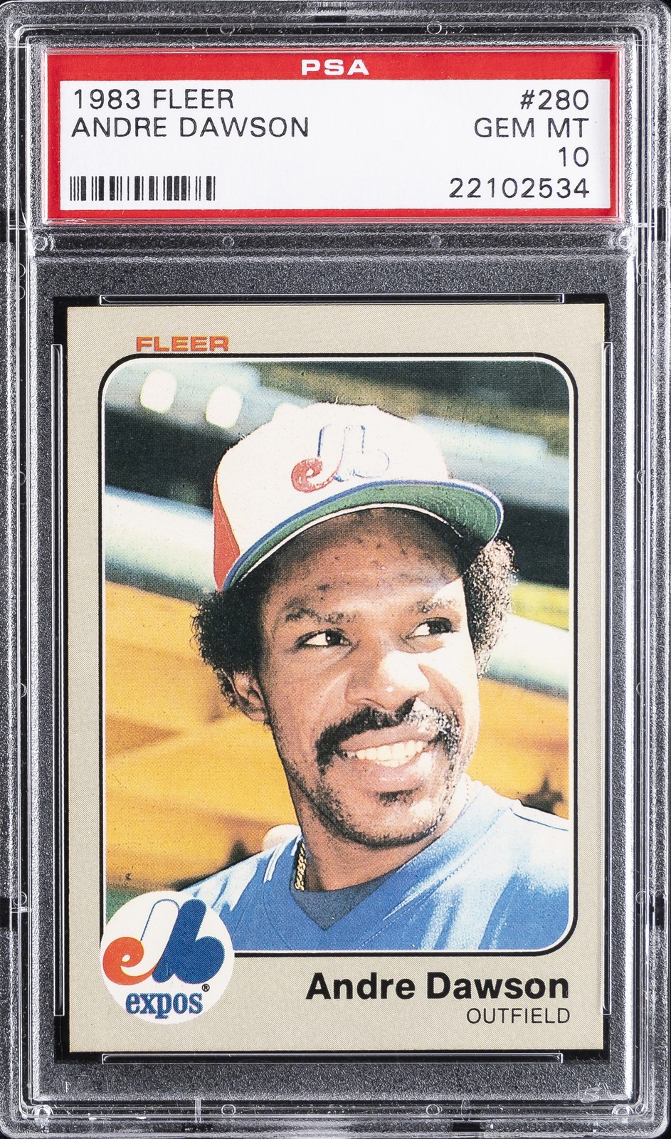 1983 FLEER #280 ANDRE DAWSON PSA 10