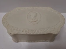 Antique Luxor Covered Powder Container