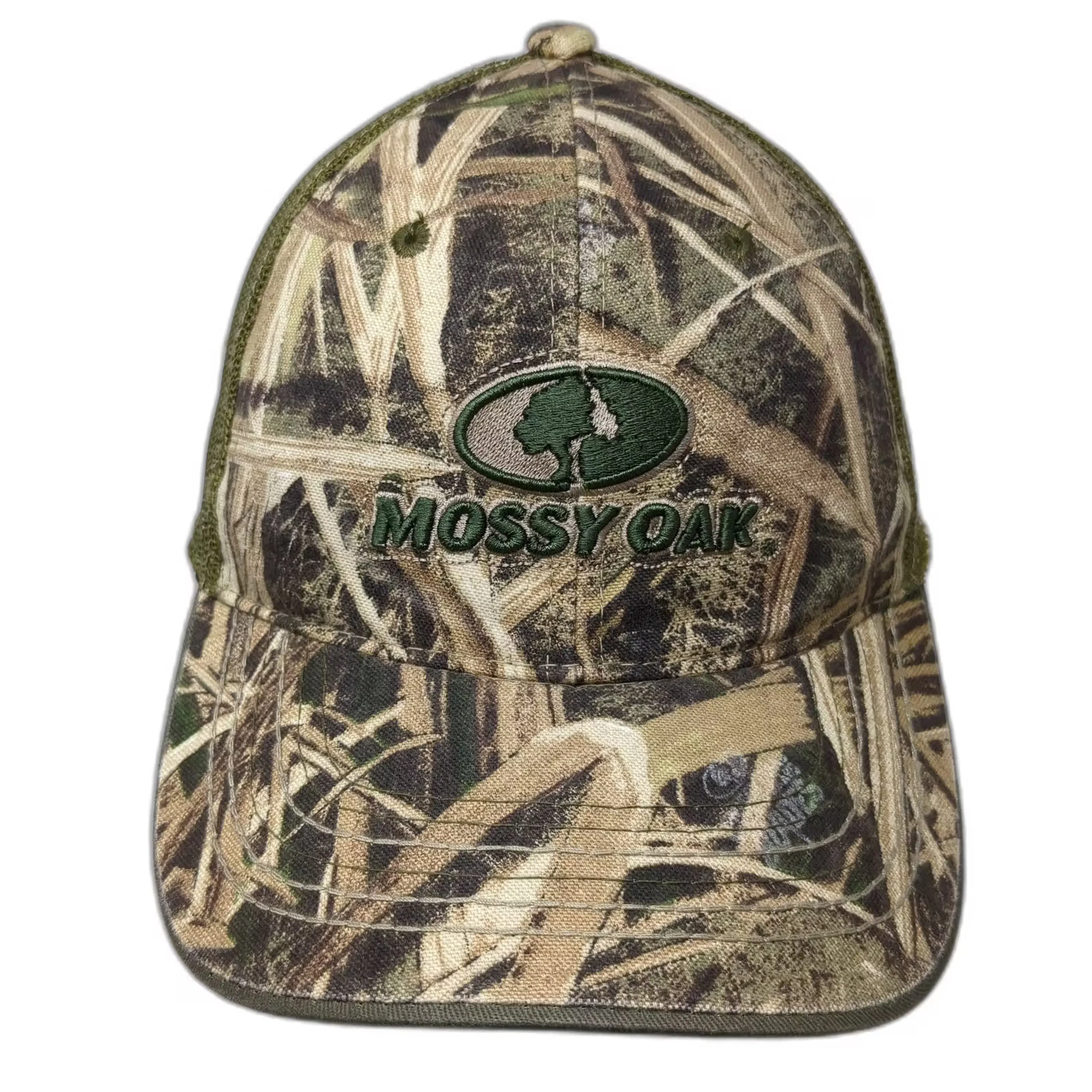 Mossy Oak Camo Baseball Cap Green One Size Hat Embroidered OSFM Adjustable