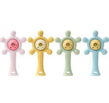 Early Education Training Silicone Rattle Toy Chewable Grasp Hand Toy for Sports