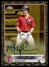 2022 Topps Gilded Collection Chrome Gold Etch Autographs Max Kepler Auto /99