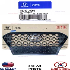 Genuine Front Bumper Radiator Grille BLACK OEM HYUNDAI KONA 2018-2021 W/O Chrome