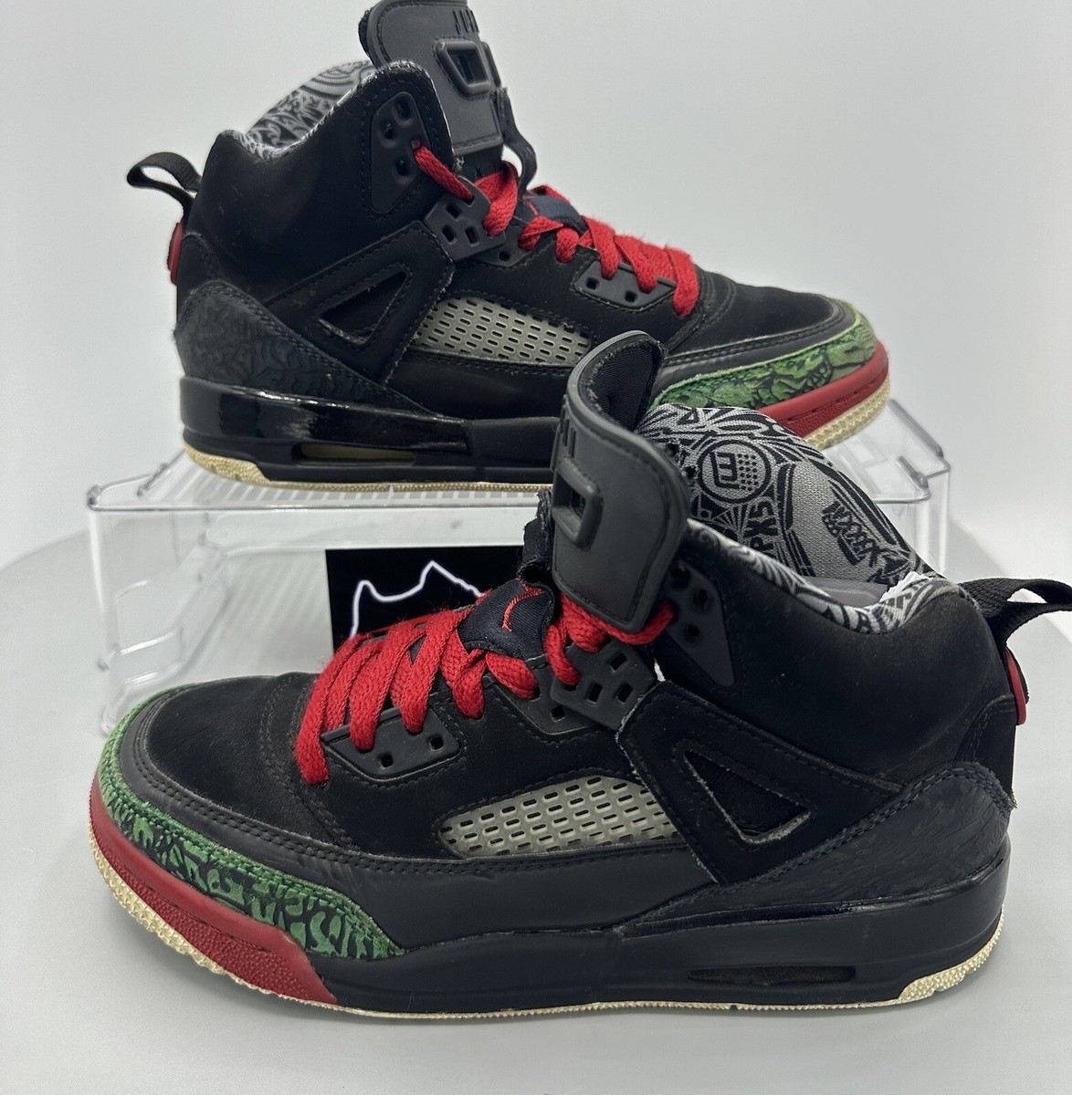 Nike Air Jordan Spizike Black Red Green High Top Shoes Youth Nike Air Jordan Spizike Black Red Green High Top Shoes Youth