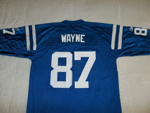 MINT! Reggie Wayne #87 Indianapolis Colts RFEEBOK Football Jersey MENS L Large - Picture 11 of 11