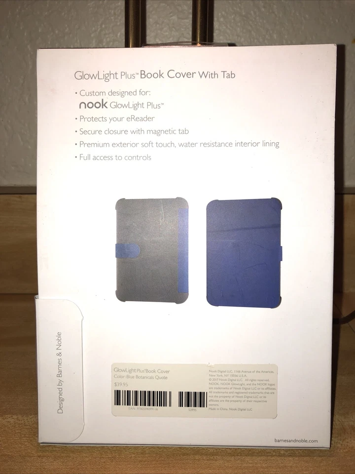 Brand New! Nook Glowlight Plus Book Flip Cover with Tab “Know Your Happiness” - Image 2 of 4