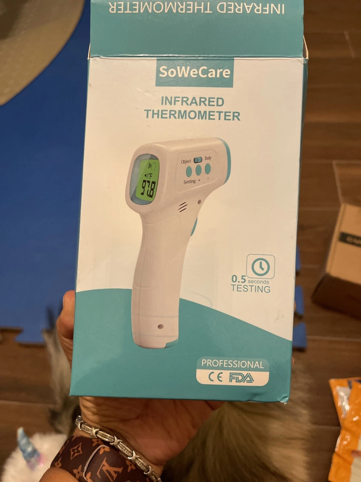 Digital LCD Infrared Thermometer Non-Contact Forehead Baby Adult Temperature Gun