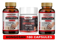 HONGO SAN ORIGINAL ANTI FUNGAL 180 CAPS & CREAM HONGO ZANA FORMULA support