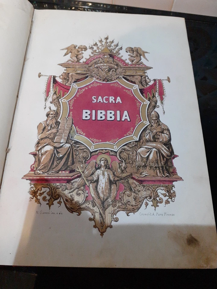 La Sacra Bibbia - A. Martini Firenze 1852 - Immagine 4 di 4