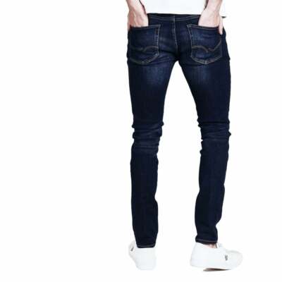 Jack & Jones Intelligence Liam Skinny Fit Ripped Jeans In Black Wash - Foto 4