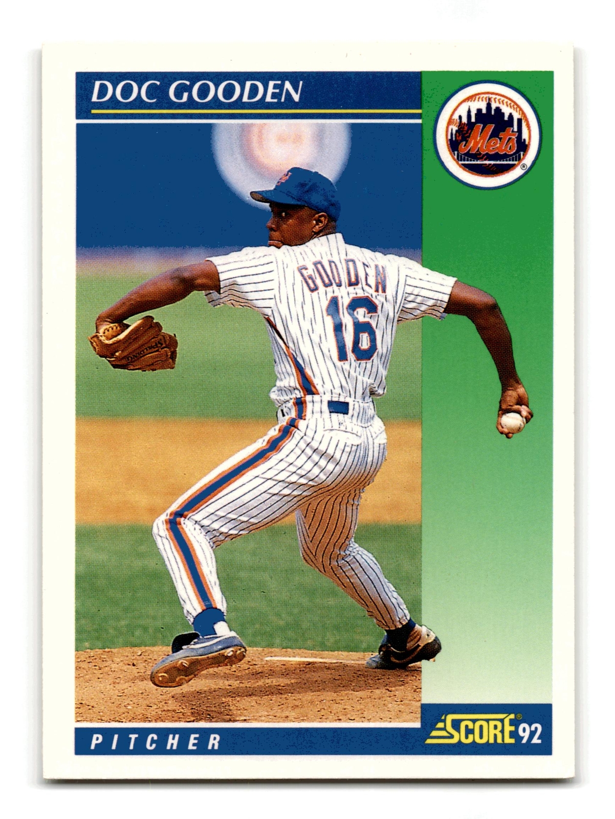 Dwight Doc Gooden 1992 Score #10 New York Mets EX