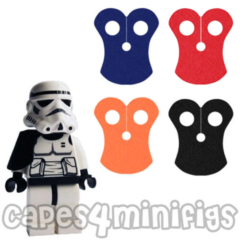 4 CUSTOM fabric pauldron capes for your Lego Starwars trooper minifig. CAPE ONLY