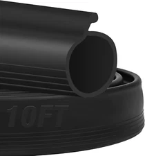 Tolanbbt 10FT Garage Door Seals Bottom Rubber 0.19" P Bulb Bottom Weather Seal,
