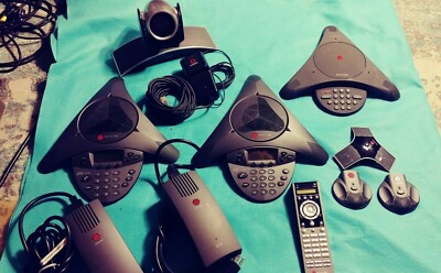 Polycom Soundstation Conferencing VOIP Phones and More Bundle