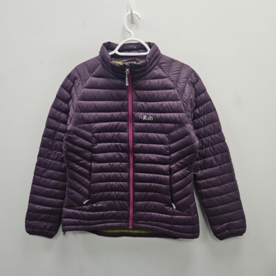 Rab Microlight Purple Nikwax Pertex Down Puffer Coat Padded Winter ...
