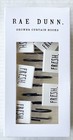 Rae Dunn Fresh Shower Curtain Hooks Set of 12 White and Black New🚿