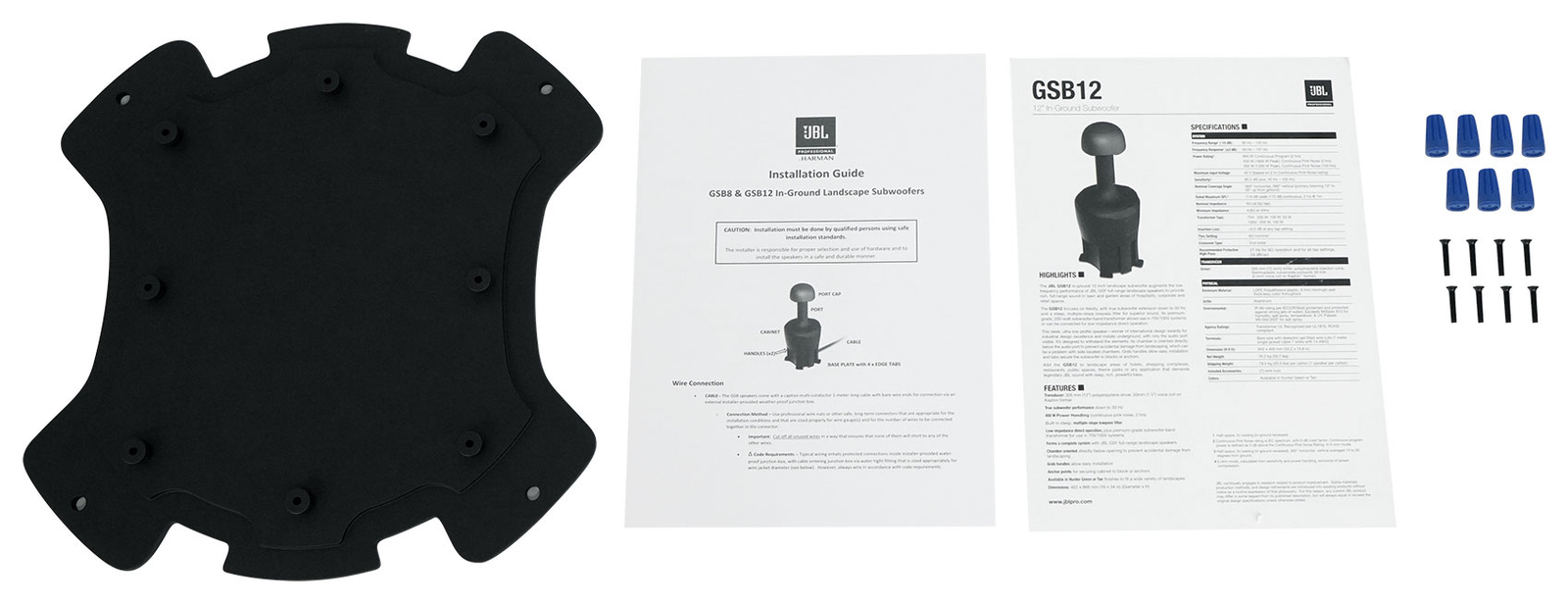 JBL GSB12-GN 12" Landscape In-Ground Garden 70v Commercial Subwoofer Outdoor Sub