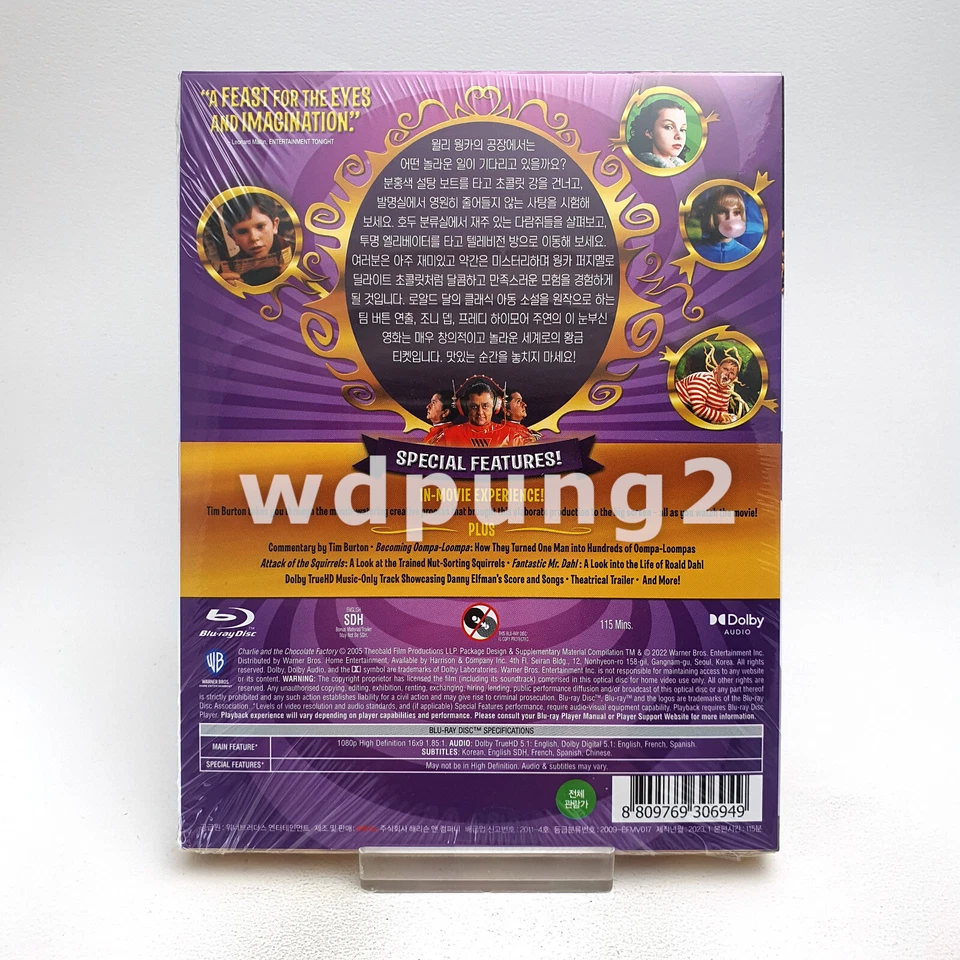 Charlie and the Chocolate Factory BLU-RAY Full Slip Case Limited Edition - Image 2 of 4