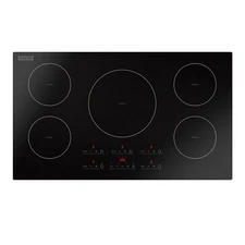 Empava 36” Electric Induction Cooktop 5 Burners 240V Glass Boost Stove 9600W