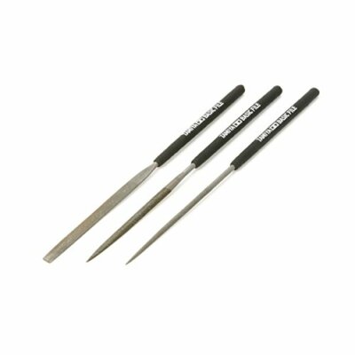 Tamiya Basic Metal File Set (Thin Double Cut) Craft Tool No.10 74104 Japan