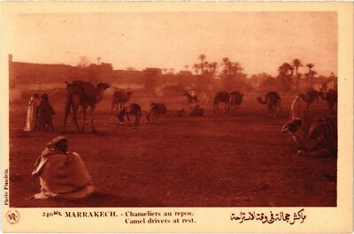 CPA Marrakesh Chameliers au repos Maroc (1421948)