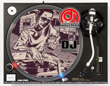 DJ D-Breakz - 7"-12" DJ slipmat for LP turntable record player