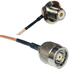RG316 UHF Female Angle Bulkhead to RP-TNC MALE RF Cable Rapid-SHIP LOT