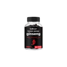 Korean Red Panax Ginseng Extract | 120 Capsules | 1650mg High Dosage