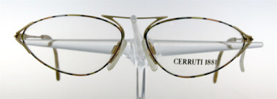 CERUTTI 1881 1824 Metall Extravagant Brille Brillengestell Gold/Mehrfarbig NEU