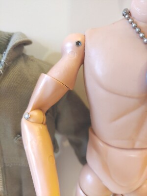 VINTAGE G.I. JOE DOLL 1960's SCAR BEARD & HAIR~2 Outfits