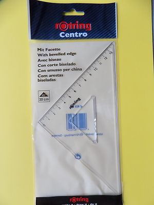 Zeichendreieck 45° 823226 Rotring CENTRO