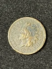 1870 indian head cent Vf Detail