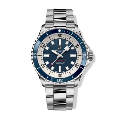 Breitling Superocean Automatic 42mm Blue Dial Box & Papers A17375E71C1A1